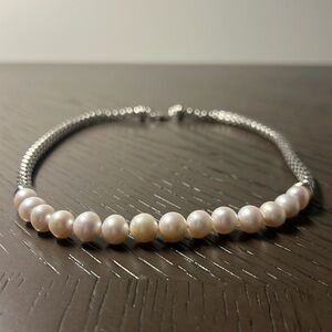 Stunning 1933 freshwater pearl necklace Sterling Silver